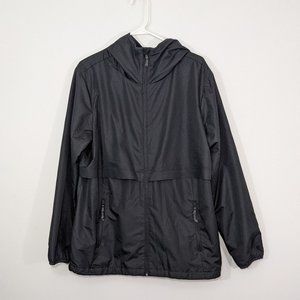 Champion Mens Jacket Hooded Lightweight Windbreaker Black XL